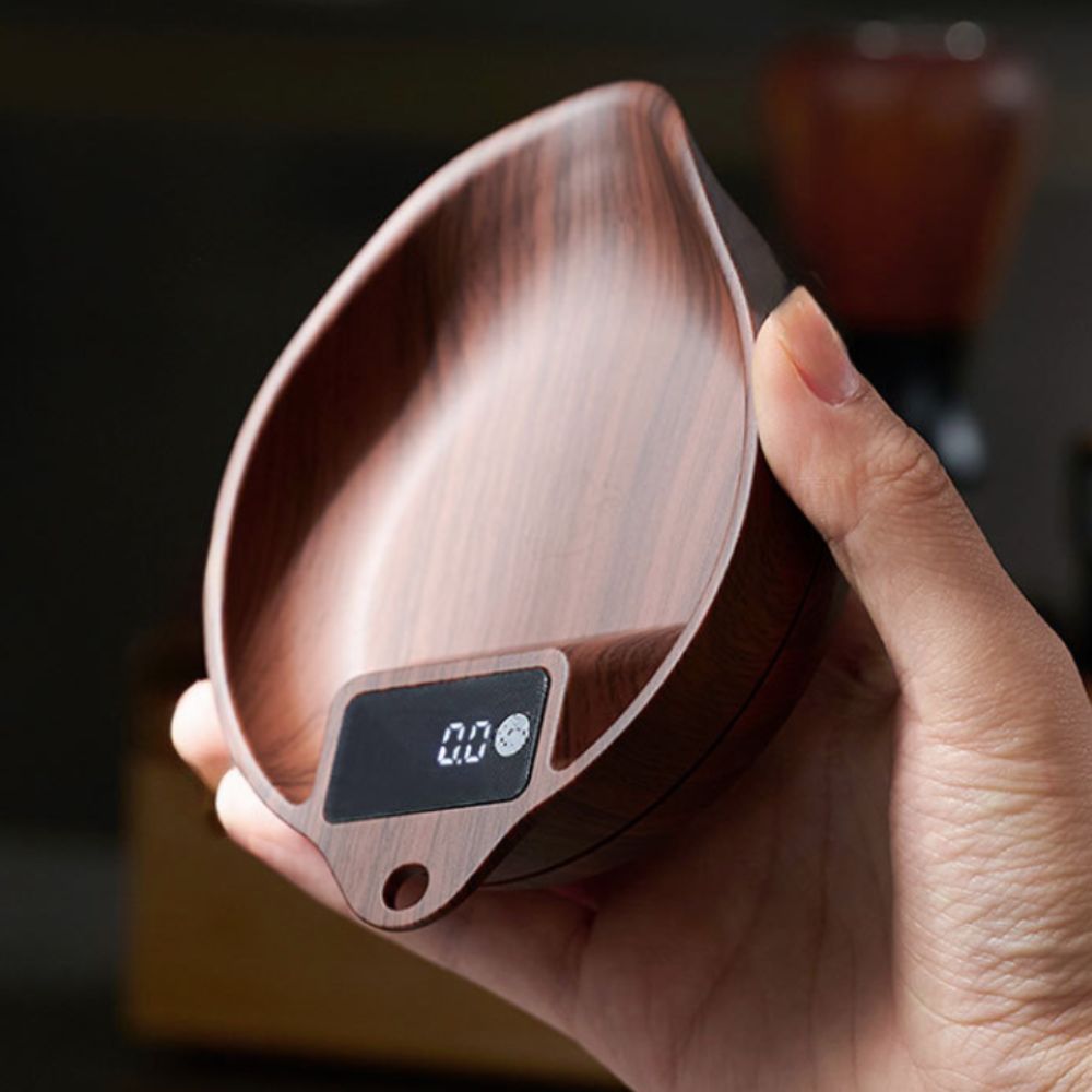 Coffee Tea Bean Leaf - ميزان توابل بشاشة LED رقمية، ميزان