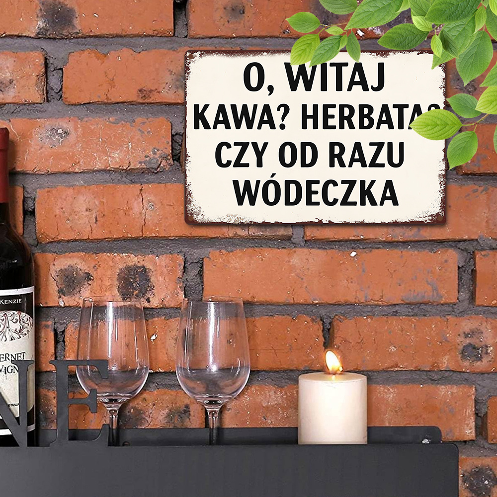 Coffee And Tea Quotes Funny - لوحة جدارية بولندية مضحكة بعبارة 'أه،