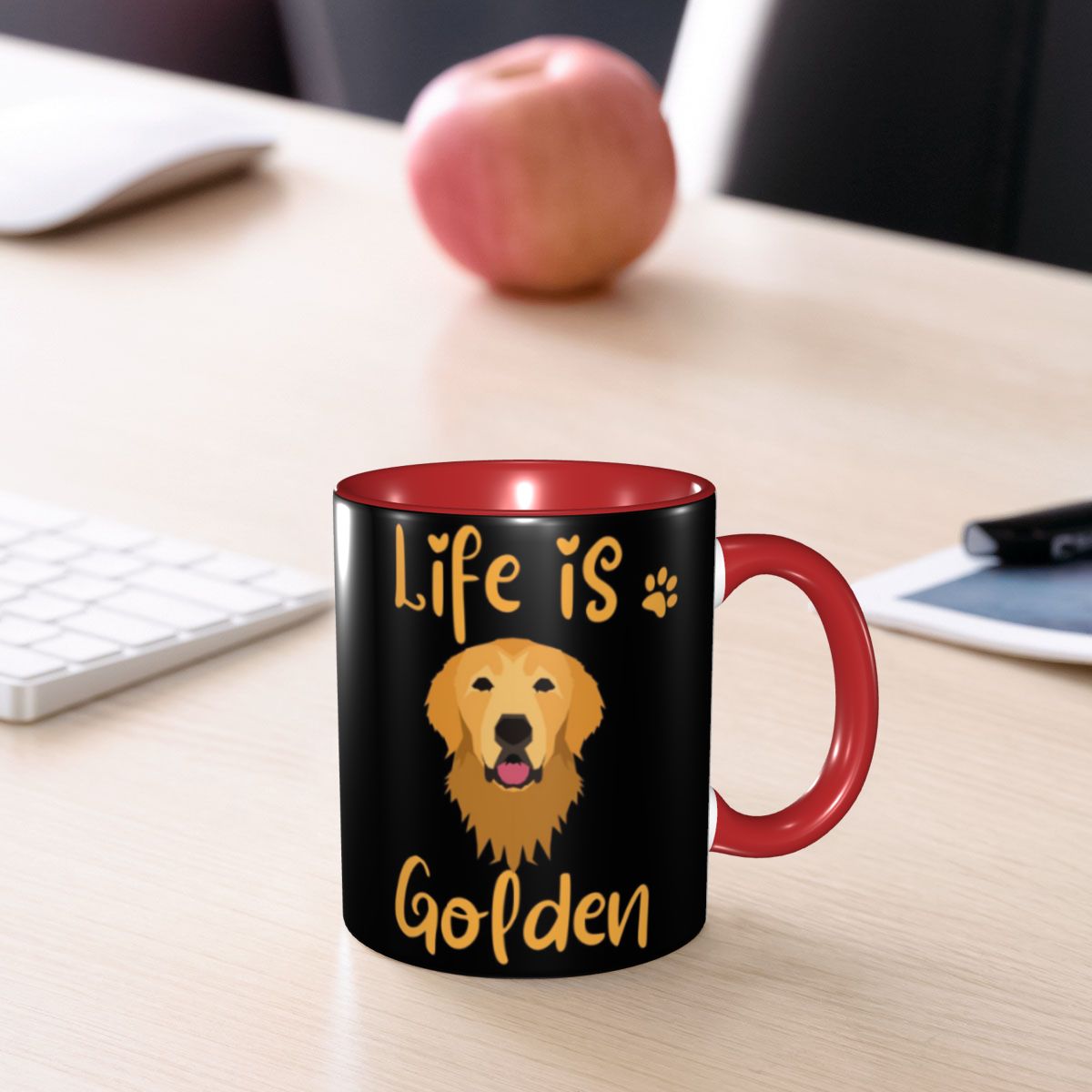 Coffee And Tea Quotes Funny - كوب قهوة سيراميك مضحك بتصميم جولدن