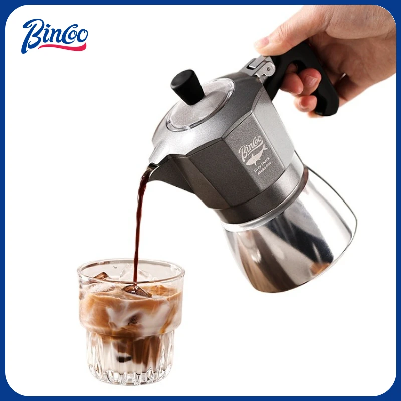 Coffee Tea Espresso - بينكو وعاء موكا بسعة كوبين بصمام