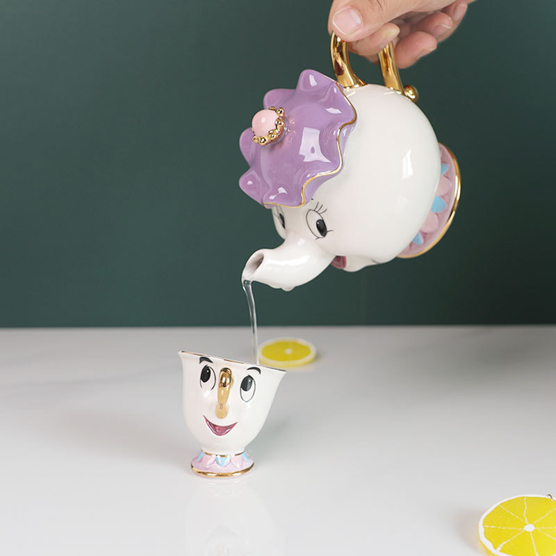 Tea Coffee Pot Set - متوفر: طقم شاي كرتوني لطيف بتصميم
