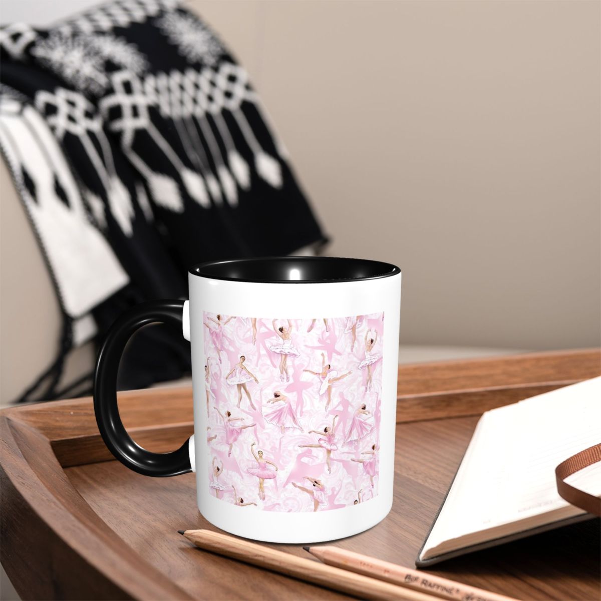 Coffee Tea Me - كوب سيراميك مضحك بتصميم راقصة باليه