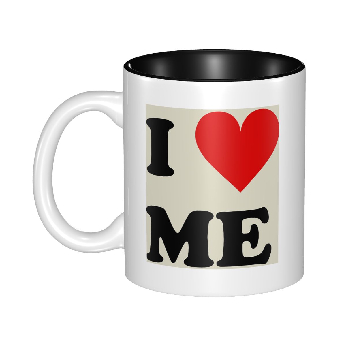 Coffee Tea Me - كوب قهوة سيراميك مضحك بتصميم 'أحب