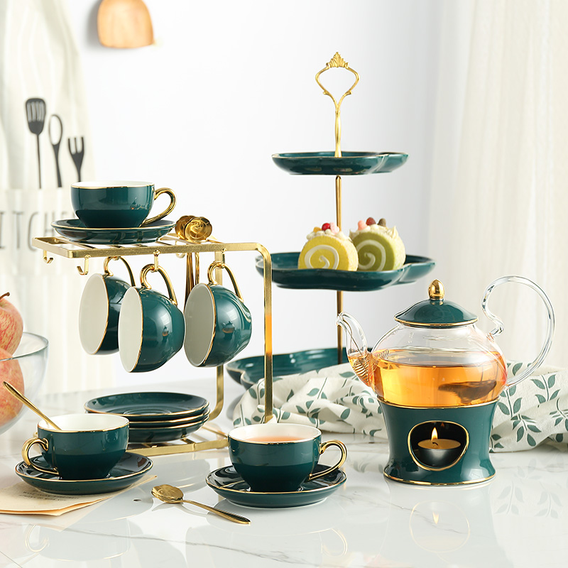 Tea Coffee Pot Set - الشمال طقم شاي سيراميك الخزف المعطرة
