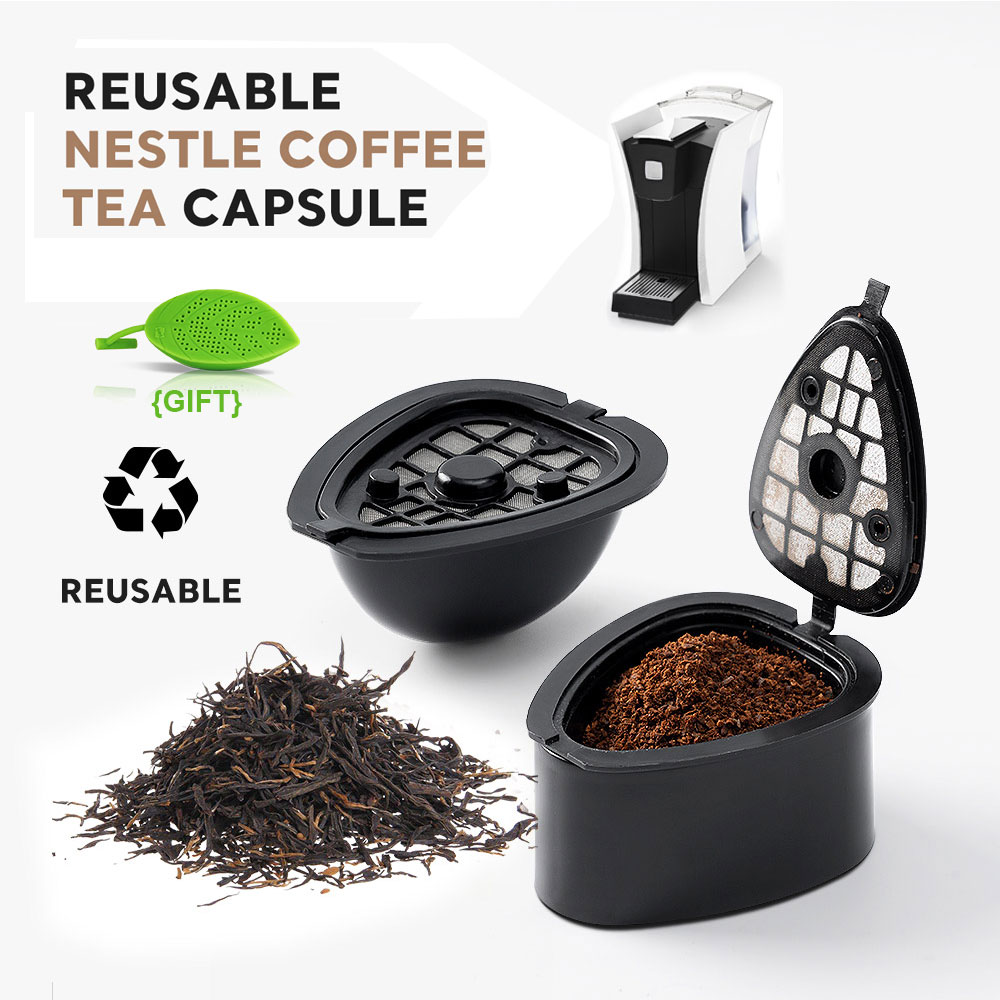 Coffee Tea Machine For Home - كبسولة شاي ستل قابلة لإعادة الاستخدام