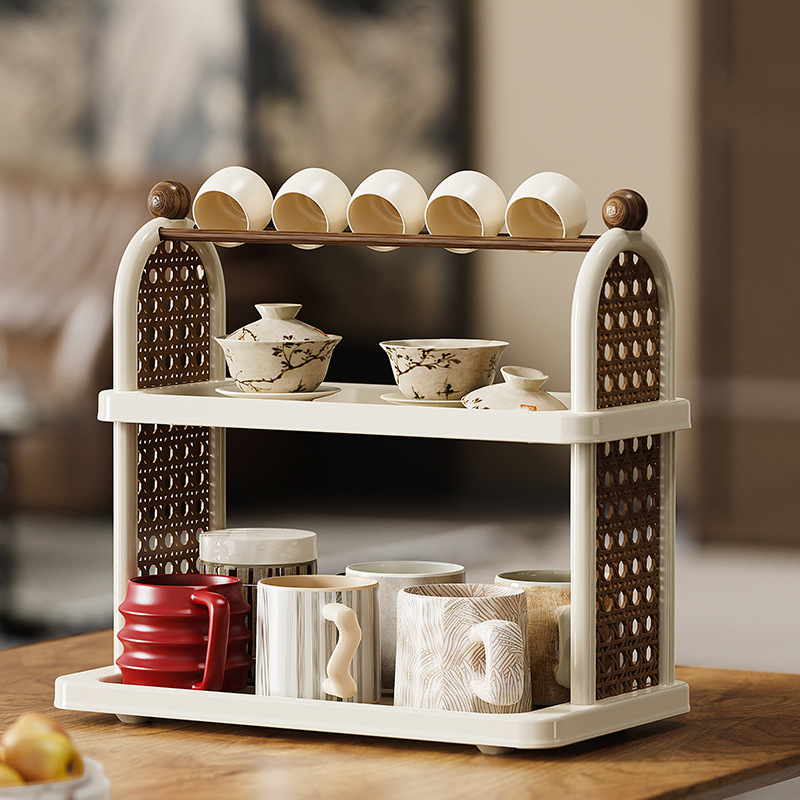 Coffee Tea Room - منظم حامل أكواب متعدد الأغراض -