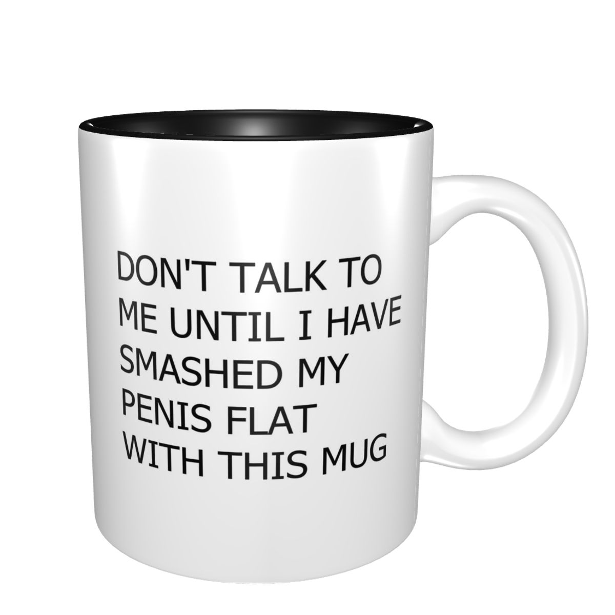 Coffee Tea Me - أكواب سيراميك مضحكة بتصميم 'لا تتحدث