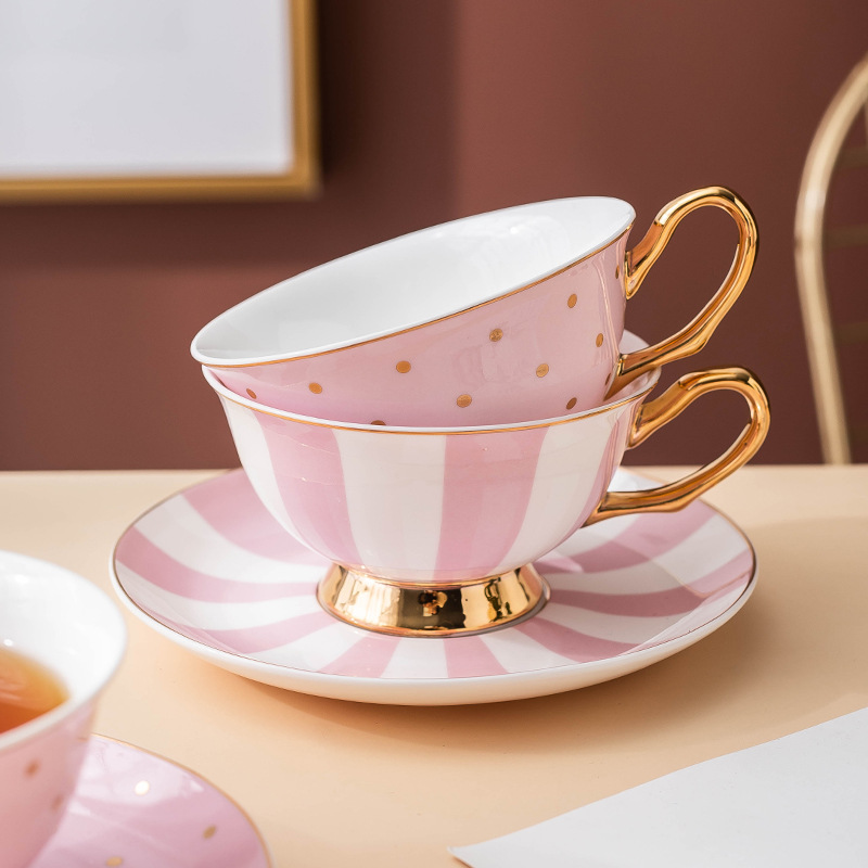 أكواب قهوة سيراميك وردية مع صح - مراجعة Tea Coffee Pot Set وسعره