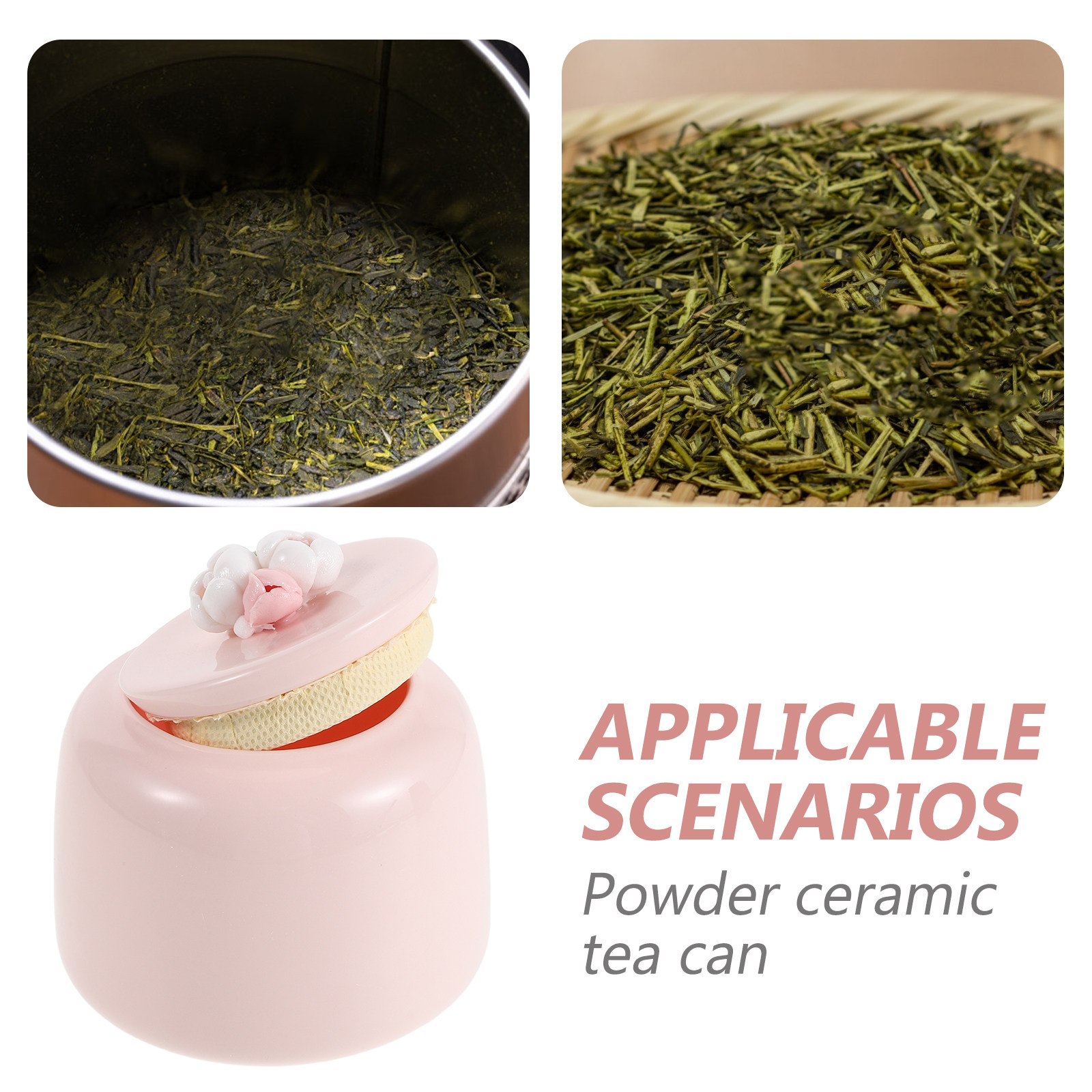 وعاء شاي سيراميك وردي، برطمان  - مراجعة Coffee Tea And Bean Leaf وسعره