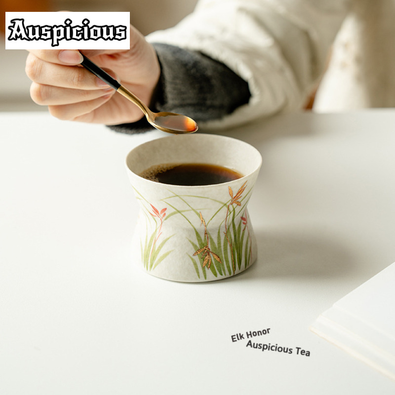 180 مللي الذهب رسمت باليد السح - مراجعة Coffee Tea Drawing وسعره