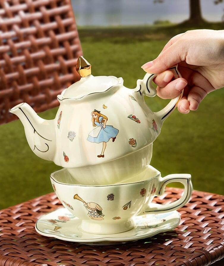 طقم شاي وقهوة سيراميك أليس بتص - مراجعة Tea Coffee Pot Set وسعره