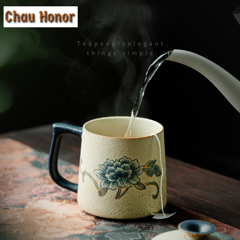 330 مللي الأزرق والأبيض الصوان - مراجعة Coffee Tea Drawing وسعره