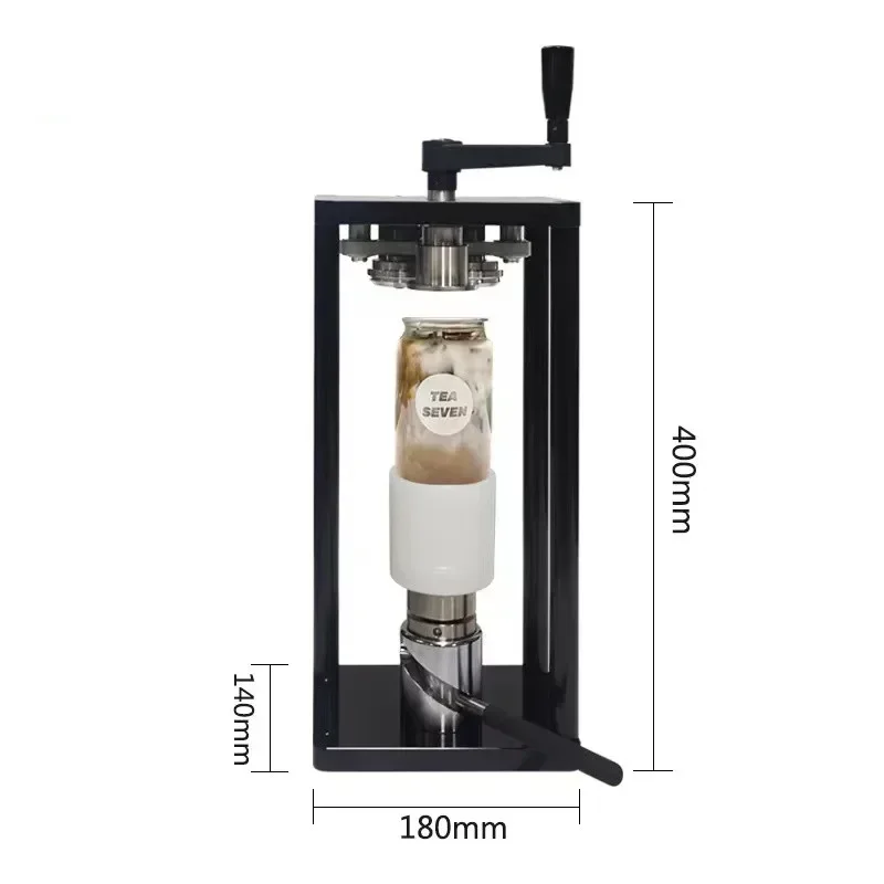 آلة ختم علب محمولة يدوية دوارة - مراجعة Coffee Tea Machine For Home وسعره