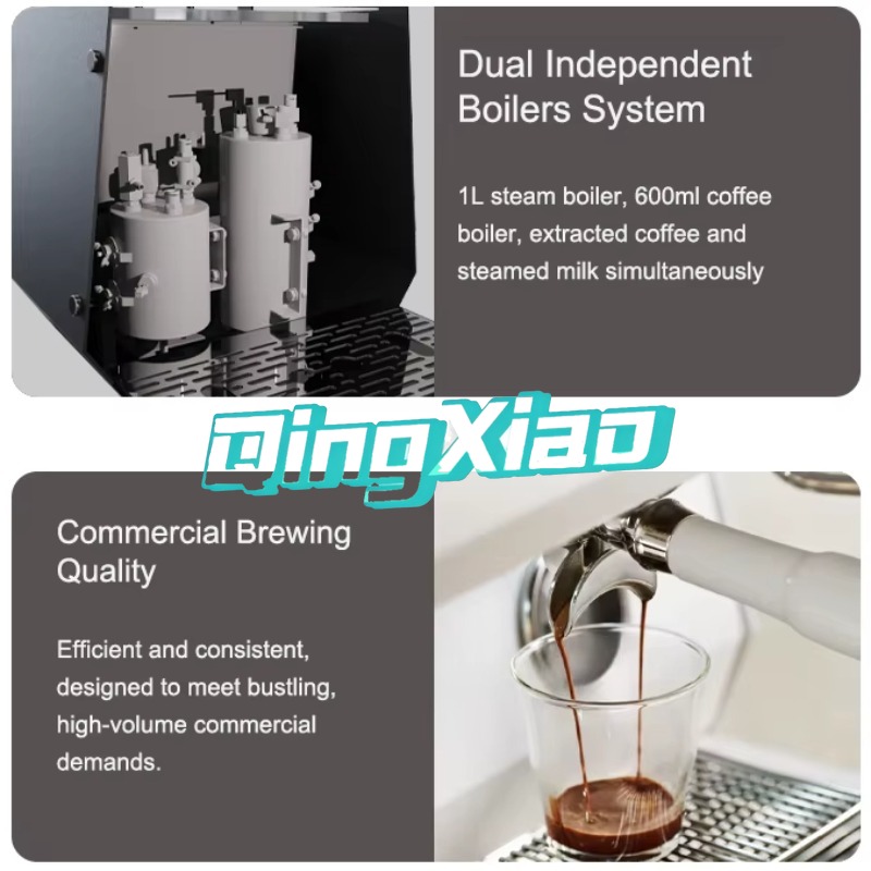 ماكينة قهوة إيطالية تجارية شبه - مراجعة Coffee Tea Machine For Home وسعره