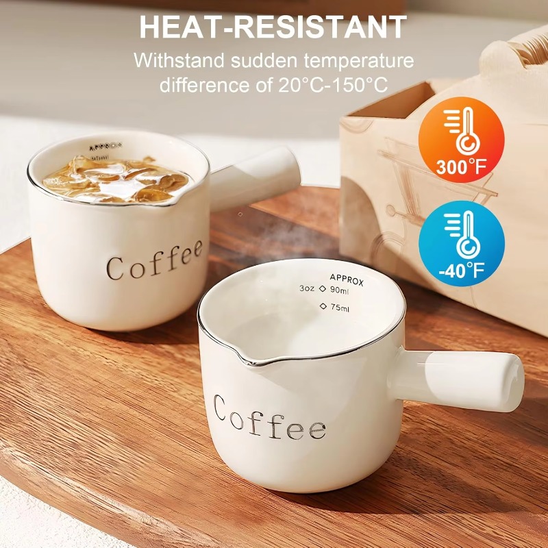 كوب قهوة سيراميك صغير بمقبض وف - مراجعة Coffee Tea Espresso وسعره