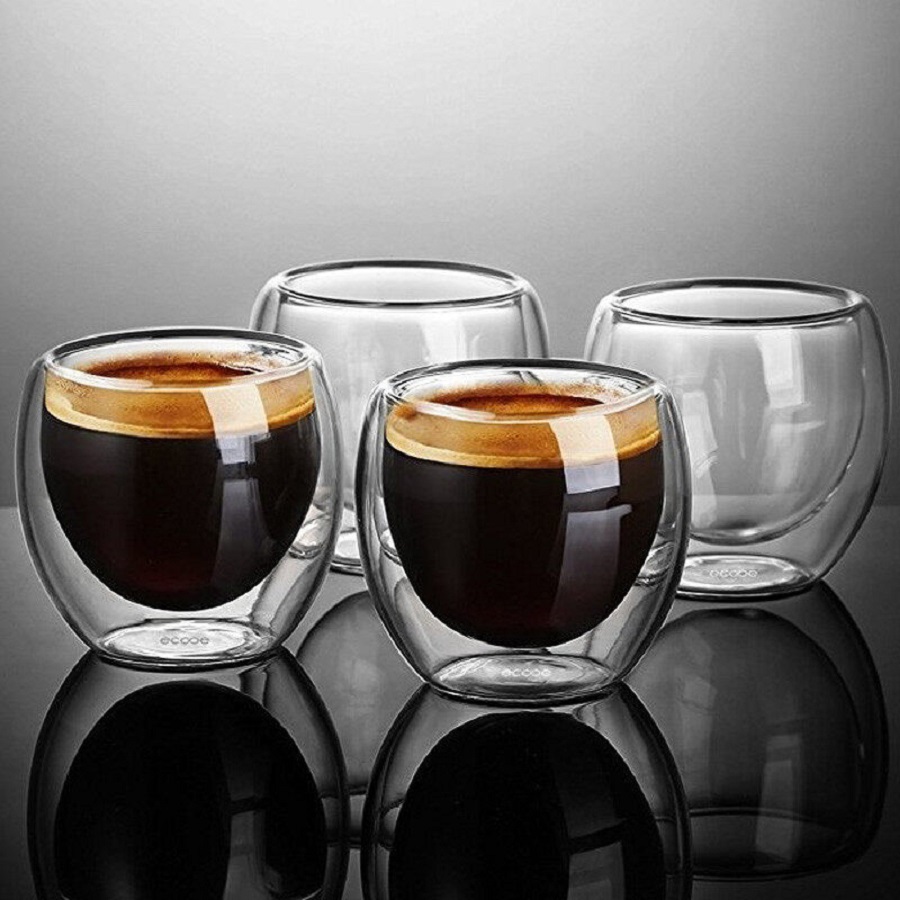 أكواب قهوة زجاجية مزدوجة الجدا - مراجعة Tea Coffee Pot Set وسعره