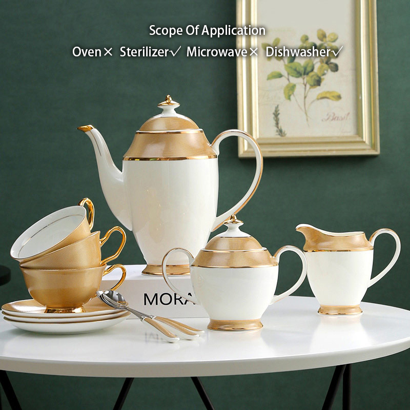 طقم قهوة بورسلين فاخر, طقم قهو - مراجعة Tea Coffee Pot Set وسعره