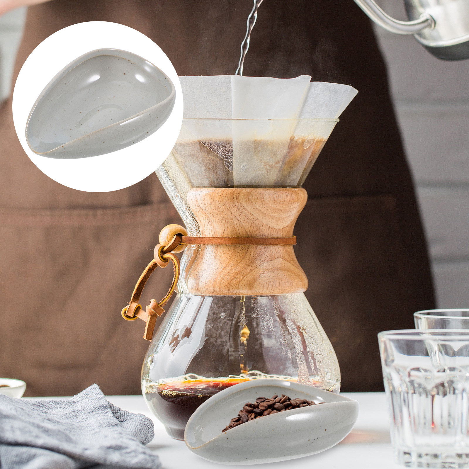 صينية قياس حبوب القهوة السيرام - مراجعة Coffee Tea And Bean Leaf وسعره