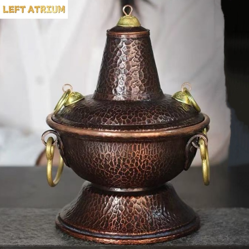 وعاء متعدد الوظائف من النحاس ا - مراجعة Coffee Tea And Bean Leaf وسعره