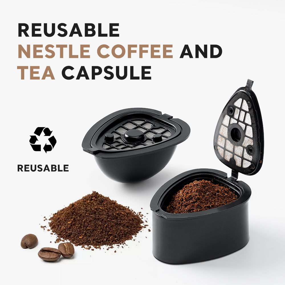 كبسولة شاي ستل قابلة لإعادة ال - مراجعة Coffee Tea Machine For Home وسعره
