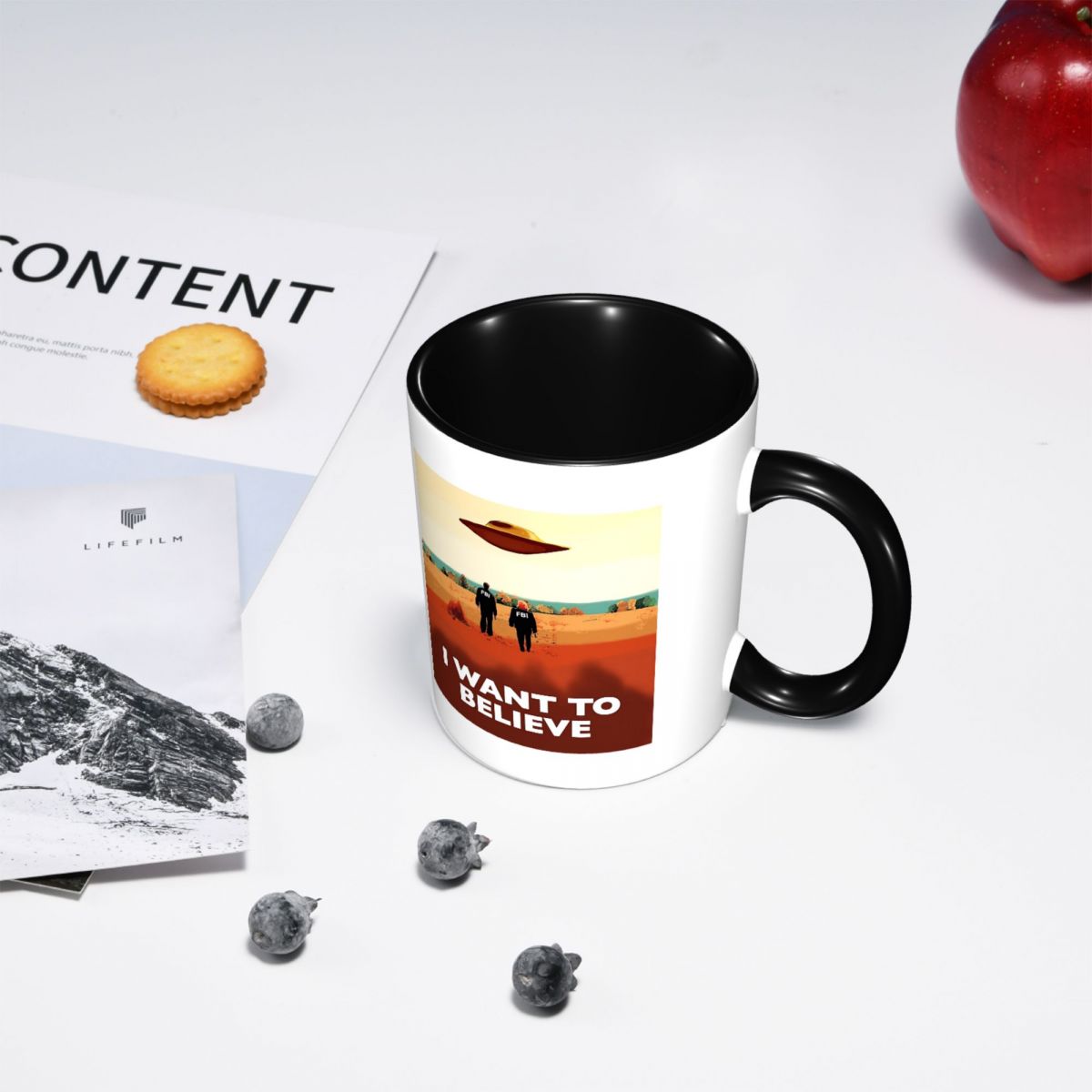 أكواب سيراميك مضحكة بتصميم ملف - مراجعة Coffee X Tea وسعره