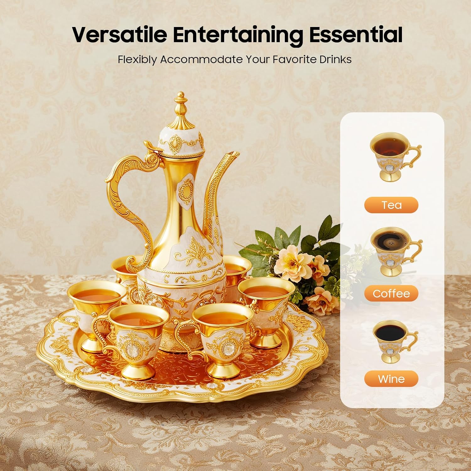 طقم فناجين قهوة تركية عتيقة مع - مراجعة Tea Coffee Pot Set وسعره