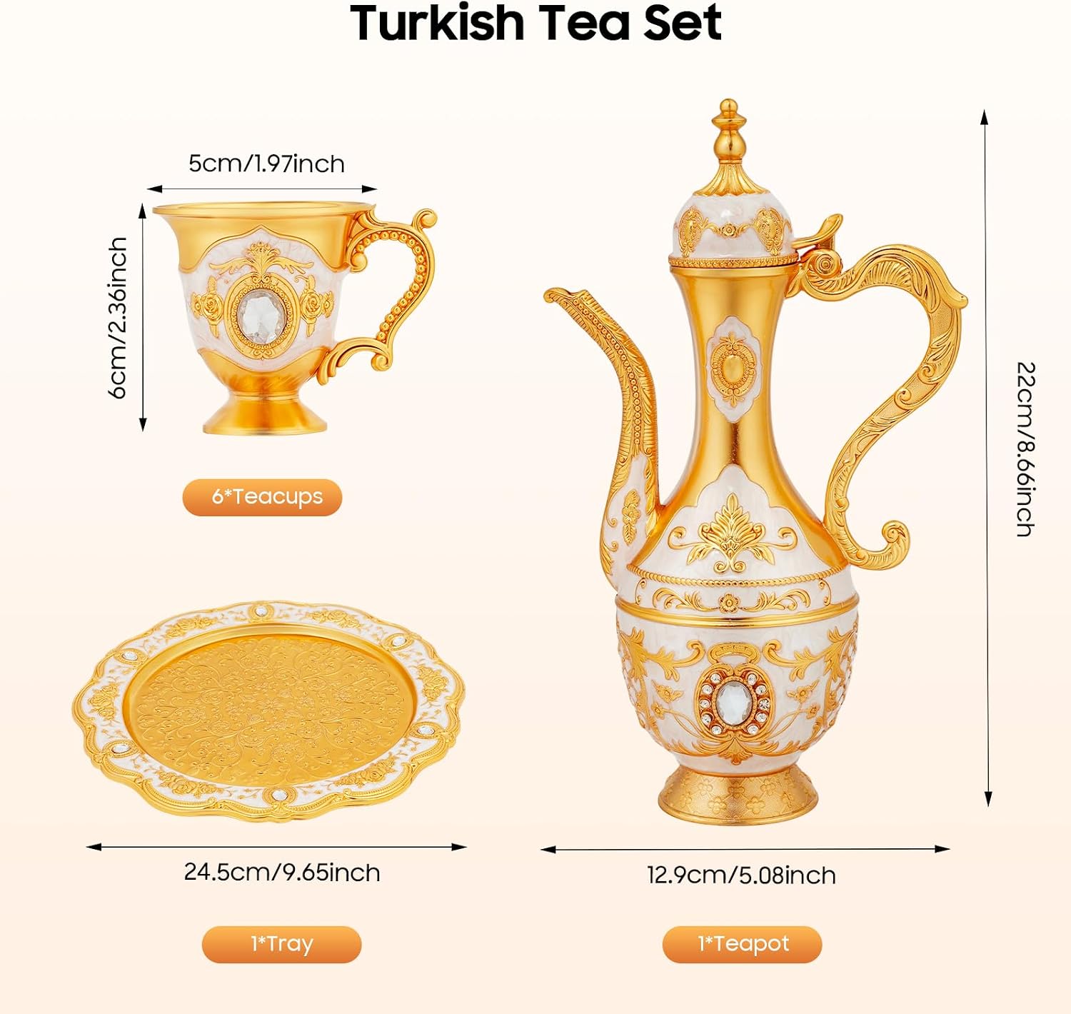 طقم فناجين قهوة تركية عتيقة مع - مراجعة Tea Coffee Pot Set وسعره