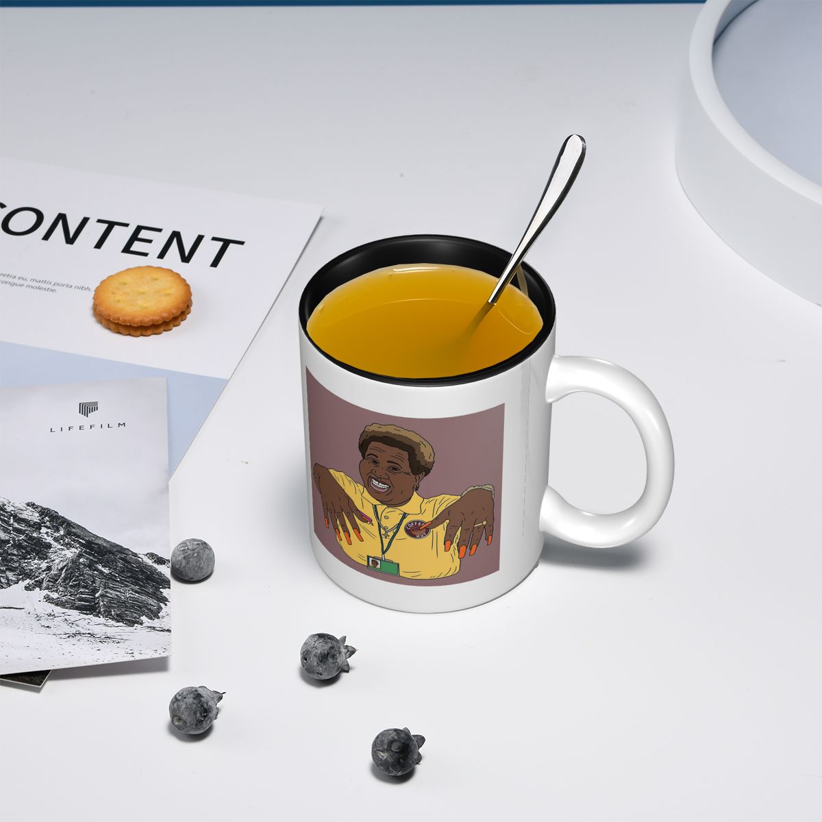 كوب سيراميك مضحك بتصميم 'اتمسي - مراجعة Coffee Tea Me وسعره