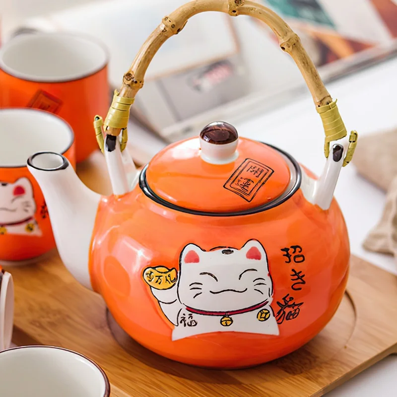طقم شاي وقهوة سيراميك ياباني إ - مراجعة Tea Coffee Pot Set وسعره