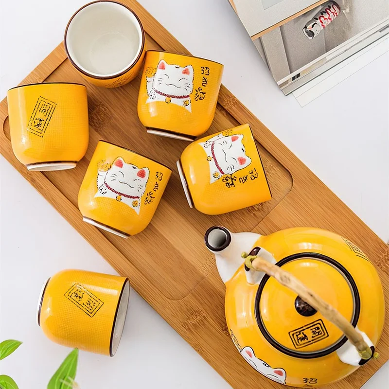 طقم شاي وقهوة سيراميك ياباني إ - مراجعة Tea Coffee Pot Set وسعره
