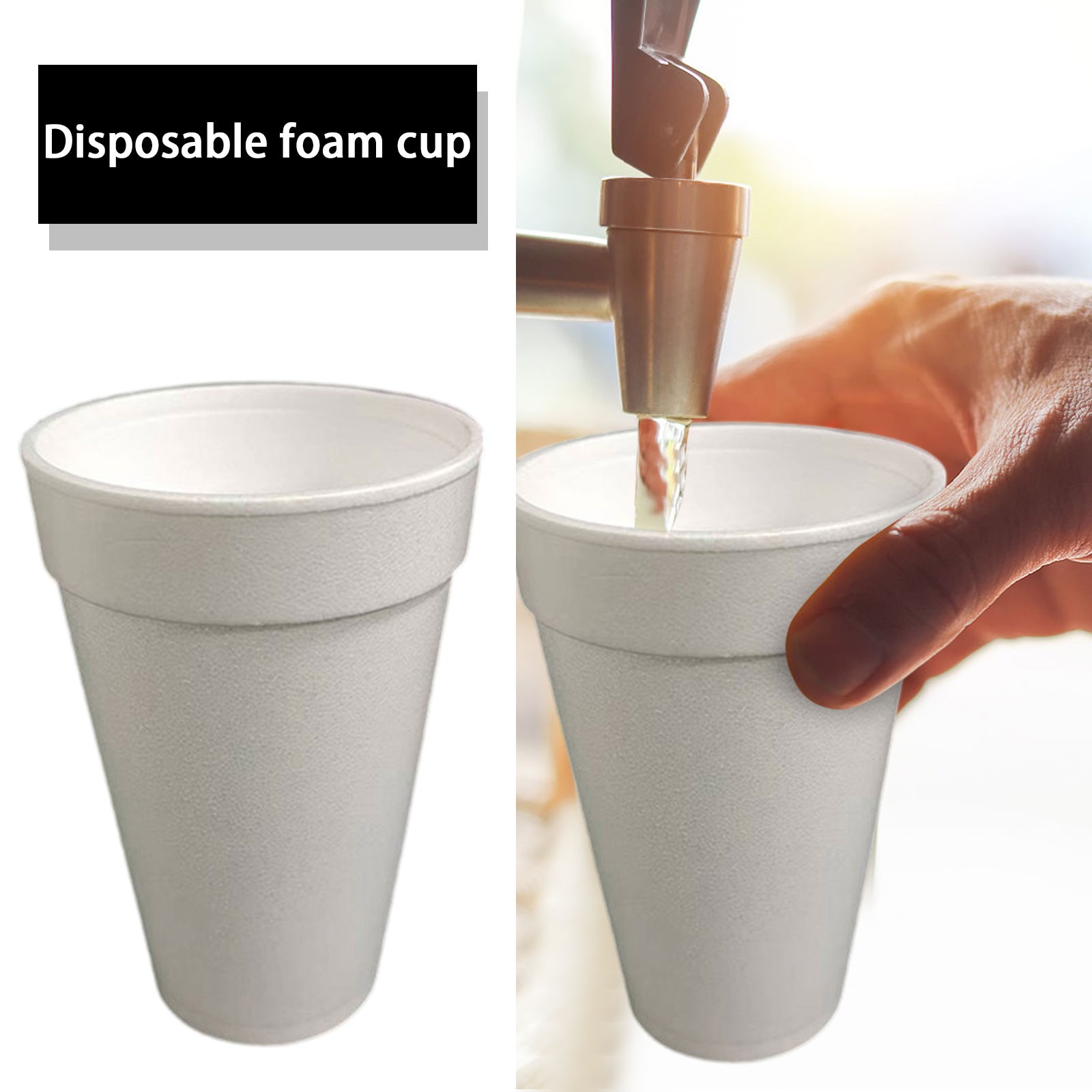50 قطعة كوب ورقي أبيض للاستعما - مراجعة Coffee Tea And Company وسعره